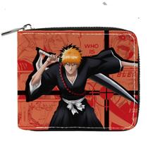 Carteira, porta-moedas, couro, duas dobras, branqueador, Kurosaki Ichigo