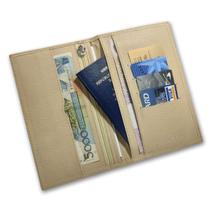 Carteira Porta Passaporte Couro RFID Blocking 19-R Raffai Couros