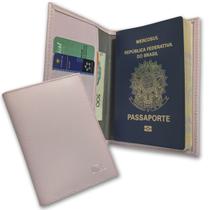 Carteira Porta Passaporte Couro RFID Blocking 34-R Personalizado Raffai Couros