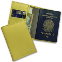 Carteira Porta Passaporte Couro RFID Blocking 34-R Raffai Couros