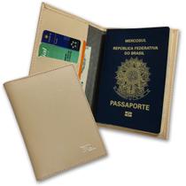 Carteira Porta Passaporte Couro RFID Blocking 34-R Raffai Couros