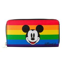 Carteira retangular mickey arco-íris 10x20cm - disney Carteira retangular mickey arco-íris 10x20cm - disney