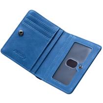 Carteira RFID Alldaily Small para mulheres, fina, compacta, azul Carteira RFID Alldaily Small para mulheres, fina, compacta, azul
