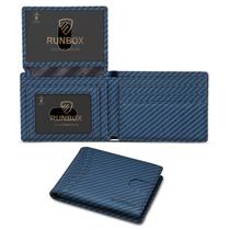 Carteira RUNBOX RFID Leather Slim para homens e mulheres