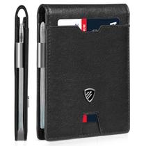 Carteira RUNBOX Slim Bifold com bloqueio RFID e clipe de dinheiro Carteira RUNBOX Slim Bifold com bloqueio RFID e clipe de dinheiro