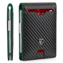 Carteira RUNBOX Slim com bloqueio RFID de duas dobras com clipe de dinheiro Carteira RUNBOX Slim com bloqueio RFID de duas dobras com clipe de dinheiro