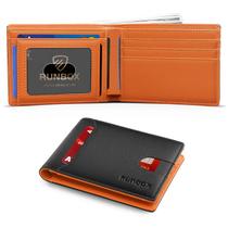 Carteira RUNBOX Slim Leather com bloqueio RFID com bloqueio de RFID com 11 compartimentos Carteira RUNBOX Slim Leather com bloqueio RFID com bloqueio de RFID com 11 compartimentos