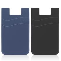 Carteira Senose Porta Cartão para Celular de Silicone com Dois Bolsos