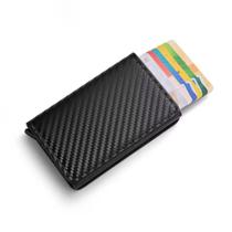 Carteira slim com acabamento em fibra de carbono Carteira slim com acabamento em fibra de carbono