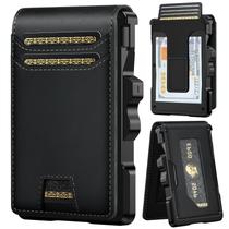 Carteira Slim Furid em Couro Legítimo com Bloqueio RFID e Clipe para Dinheiro Carteira Slim Furid em Couro Legítimo com Bloqueio RFID e Clipe para Dinheiro