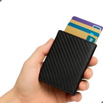 Carteira Slim Masculina Feminina Porta Cartões Rfid Antifurto Pequena Resistente
