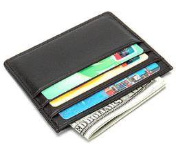 Carteira Slim Masculina Pequena Fina Minimalista Couro