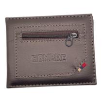 Carteira Slim material sintético Minimalista RFID 3 Cartões CNH RG Zíper Seguro