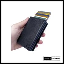 Carteira Slim Segura Proteção RFID e Design Moderno