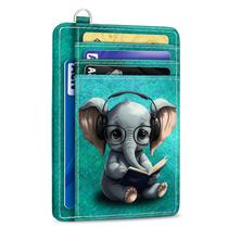 Carteira Slim Yonlevres Elephant - Porta-Cartões com Bloqueio RFID