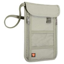 Carteira Stash Neck com bloqueio de RFID Lewis N. Clark Taupe