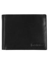 Carteira Steve Madden masculina de couro de capacidade extra preta Carteira Steve Madden masculina de couro de capacidade extra preta