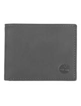 Carteira Timberland masculina de couro Flip Pocket Charcoal