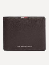 Carteira Tommy Hilfiger Couro Corporate Mini CC Marrom Carteira Tommy Hilfiger Couro Corporate Mini CC Marrom