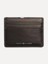 Carteira Tommy Hilfiger Porta Cartão Couro CC Holder Marrom