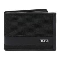Carteira TUMI Alpha Double Billfold Ballistic Nylon preta Carteira TUMI Alpha Double Billfold Ballistic Nylon preta