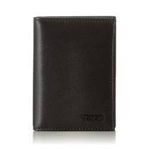 Carteira TUMI Delta L-Fold RFID Lock Slim Bifold Couro Preto Carteira TUMI Delta L-Fold RFID Lock Slim Bifold Couro Preto