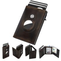 Carteira Typecase Leather Smart para homens com suporte AirTag RFID