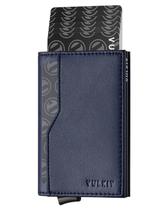 Carteira VULKIT Card Holder RFID Blocking Navy para 12 cartões