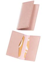 Carteira VULKIT Leather Business Card Holder Slim Vintage Rose Carteira VULKIT Leather Business Card Holder Slim Vintage Rose