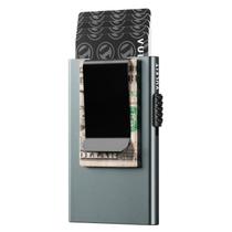Carteira VULKIT Minimalist Slim Metal RFID Space Grey