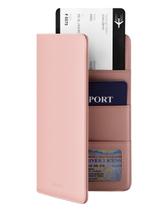 Carteira VULKIT Passport Premium em couro napa com bloqueio RFID
