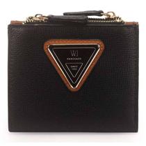 Carteira WJ Pequena Bicolor Metal Logo Resinado - Feminino - Carteira WJ Pequena Bicolor Metal Logo Resinado - Feminino -