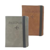 Carteiras Para Passaporte Viagem Vintage Cartão Chip Unissex Carteiras Para Passaporte Viagem Vintage Cartão Chip Unissex