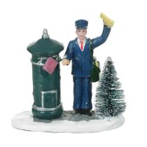 Carteiro Personagens Vila Natalina Figura De Natal Em Resina