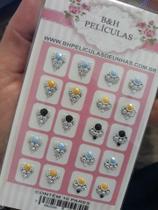 Cartela 10 pares de joias para unhas