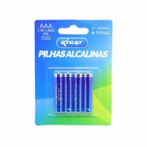 Cartela 4 Pilhas Alcalina AAA 1.5V Palito