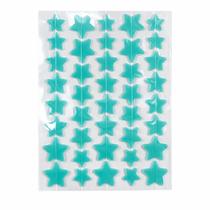 Cartela 40 Adesivos de acne estrelas hidrocolóide espinhas Cor:Verde Claro Cartela 40 Adesivos de acne estrelas hidrocolóide espinhas Cor:Verde Claro