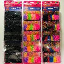 CARTELA 5 CAIXAS Elásticos de Silicone Para Cabelo 1 Cartela Com 5 Caixas Cartela Liguinha