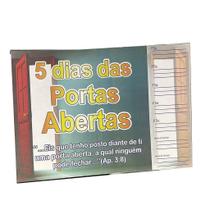 Cartela 5 Dias das Portas Abertas - 50 Unidades de Papel Couchê Cartela 5 Dias das Portas Abertas - 50 Unidades de Papel Couchê