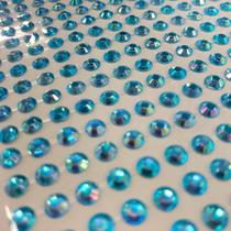 Cartela Adesiva - Chaton - Nacarado - Azul - 05mm - 01 UN - Artlille - Rizzo