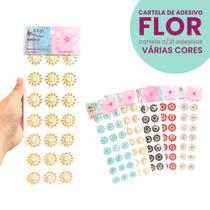 Cartela Adesiva Flor MMIXER10 COR BEGE NATURAL 296