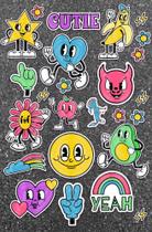 Cartela Adesiva Frutie Cutie Planner Decoração Papelaria