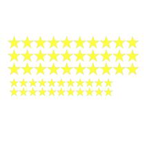 Cartela Adesivo Decorativo Estrela Estrelinha - Amarelo
