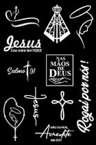Cartela Adesivo Rogai Por Nós Religioso Nossa Senhora Fé
