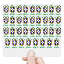 Cartela Adesivos CBF 4 cm Brasil Futebol Brasileiro Copa DTF UV Cartela Adesivos CBF 4 cm Brasil Futebol Brasileiro Copa DTF UV