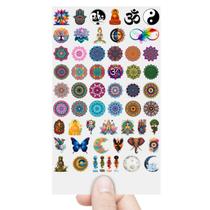 Cartela Adesivos Espiritualista Mandala Árvore da Vida DTF UV Cartela Adesivos Espiritualista Mandala Árvore da Vida DTF UV