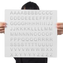 Cartela Adesivos Letras Abecedário Alfabeto Completo DTF UV Cartela Adesivos Letras Abecedário Alfabeto Completo DTF UV