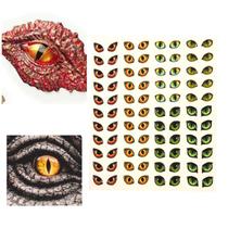 Cartela Adesivos Olhos Resinados Dinossauros Diversos