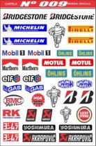 Cartela Adesivos Personalizado Carro Moto Bike Motocross 049