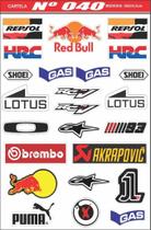 Cartela Adesivos Personalizado Carro Moto Bike Motocross 049